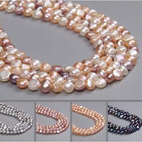 Real Irregular Natural Freshwater Loose Pearl Beads for Jewelry Making DIY Bracelet Necklace Earring Jewellery 14'' Accessories