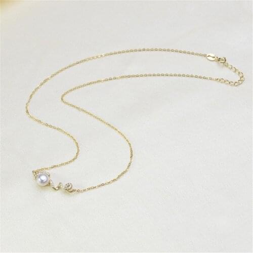Pure silver Empty set of Necklace Chains For Jewelry Making Diy Supplies Handmade Jewelry Accessories