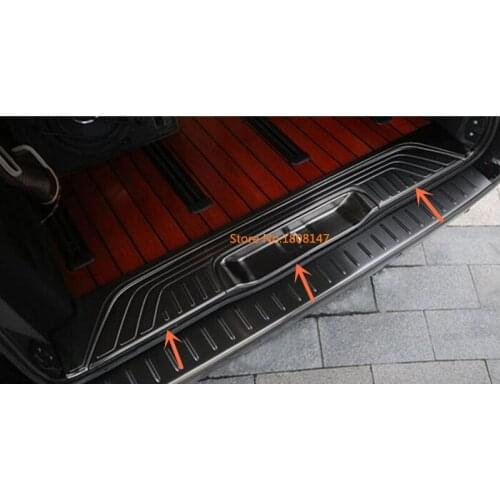 For Mercedes Benz Vito W447 2017 2018 2019 Car Stick Back Rear Pedal Door Scuff Plate Inside Threshold Trunk Trim 1pcs