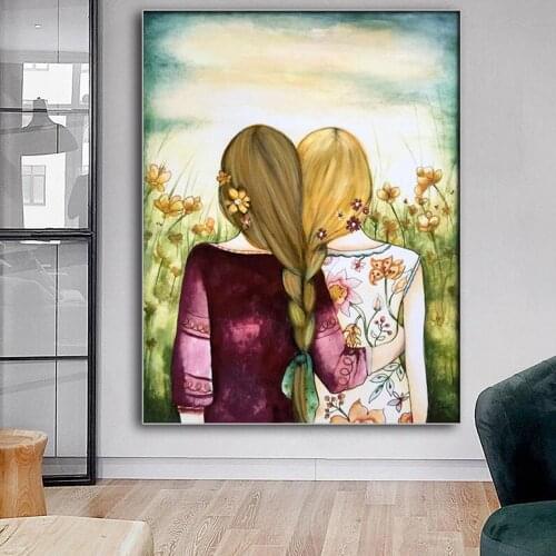 Friendship sisters mosaic art decoration 5d DIY diamond painting diamond embroidery pattern to send friends birthday gifts