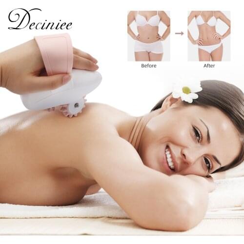 Electric Massager 3D Rotating Anti-Cellulite Full Body Face Slimming Roller Handle Held Body Roller Massage Tool for Weight Lose