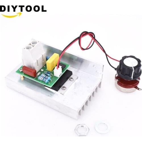 AC 220V 10000W SCR Electronic Voltage Regulator 10-220V Thermal Fuse For Speed Control Dimmer Thermostat
