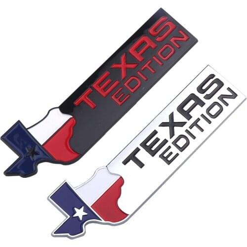 TEXAS EDITION Emblem Badge Decals Car Sticker Front Back Trunk For JEEP Renegade Wrangler Patriot Grand Cherokee Car Styling