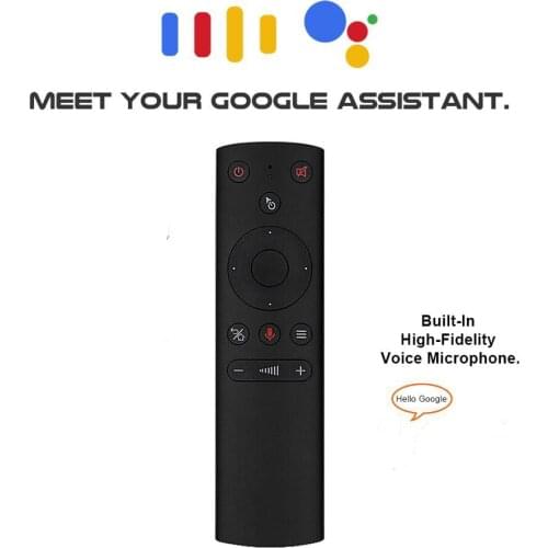 G21S Air Mouse 2.4Ghz Wireless Gyro Mic Google Voice Assistant IR Learning Smart Remote Control for Android Tv Box PC H96Max