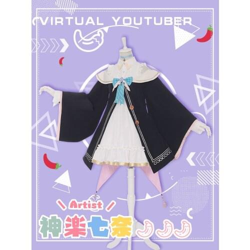 2021 The Hot Sale Virtual YouTuber cos Kagura Nanacosplay costume women Artist full set LL