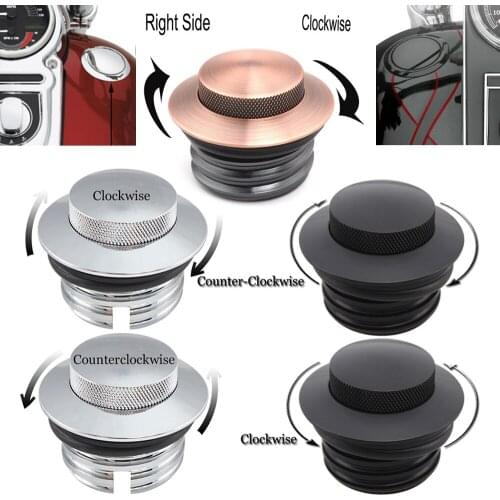 Motorcycle Gas Cap Pop Up Screw-In Flush Mount Fuel Tank Cover For Davidson Street Road King Sportster Softail Street Fat Bob
