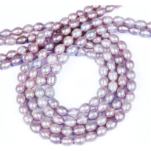 B qualtiy 7-8mm rice shape freshwater pearl strand 16 inches