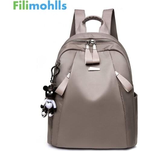 New Bag Waterproof Oxford Women Backpack Zipper School Bags For Teenagers Girls Small Backpack Female Rucksack Mochilas S1870