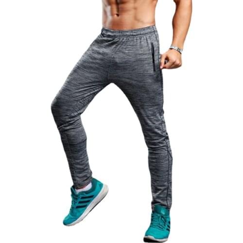 2021Spring and Summer New Mens Sportswear Running Sports Fitness Pants Stretch Breathable Training Pants Slim Men Sport Pant