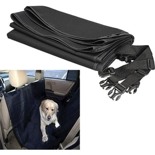 New Design! Black145x135CM Waterproof Oxford Auto Car Trunk Mat / Back Seat Cover For Pet Dogs