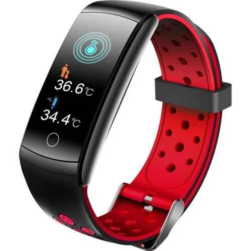 New Q8L smart bluetooth bracelet 24-hour body temperature monitoring dynamic heart rate blood pressure watch waterproof sports