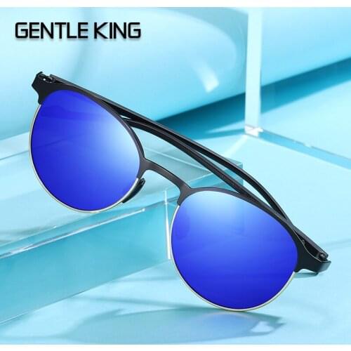 GENTLE KING Brand Men Sunglasses Polarized UV400 Mirror Male TR90 Legs Sun Glasses Women For Men Oculos de sol