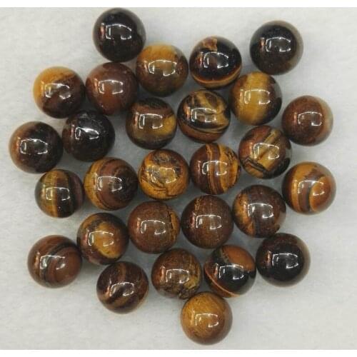 Wholesale Tiger eye natural stone round Ball Bead 10mm No hole charms stone Beads For Jewelry Making 50pcs/lot free shipping