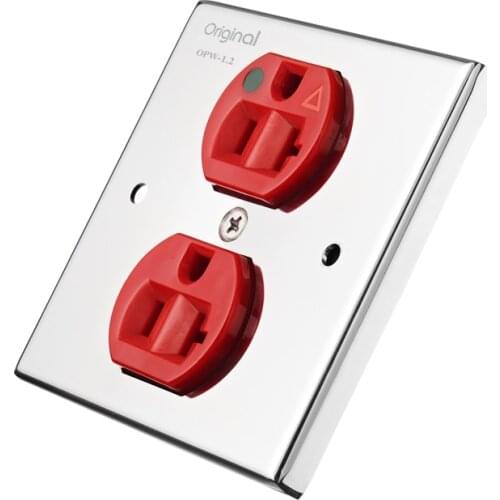 OPW1.2 Fever Grade American Standard Wall Plug Dual-way Stainless Steel Panel