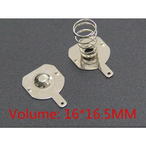 500pcs 18650 positive and negative single contact spring plate ( 250Pairs) 16x16.5mm