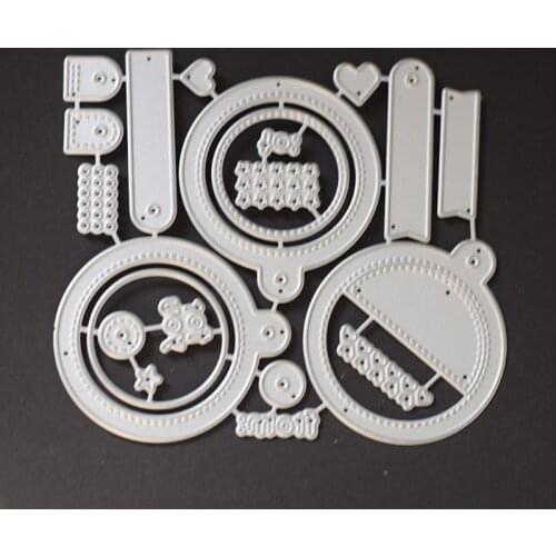 Circle Frame Cutting Dies Stencil DIY Scrapbooking Album Stamp Paper Card Emboss H58C