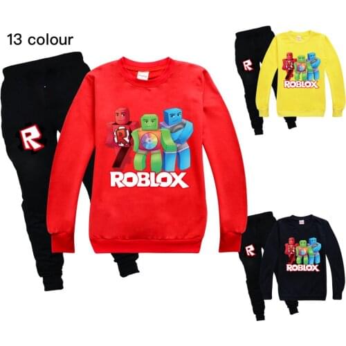 Robloxing Boys Clothing Sets 2021 Spring Autumn Baby Kids Sets Cotton Boy Tracksuits Kids Suits Long Sleeve T Shirt+Pants