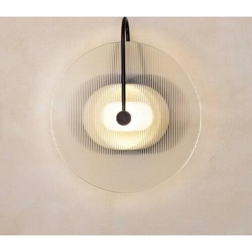 Style Nordic post modern study, glass living room, wall lamp art, bedside, bedroom, sofa, model room, wall lamp