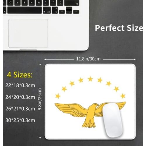 Goshawk Azores Mouse Pad DIY Print Cushion Golden Coat Arms Azores A ? Ores Flag Bird Emblem Acores A ? Oreano