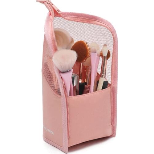 Waterproof Vertical Cosmetic Bag Multifunctional Antifouling Makeup Storage Bag Outdoor Travel Make Up Brush Bag Dropship New
