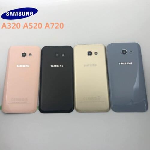 SAMSUNG Galaxy A3 A320 A5 A520 A7 A720 Back Glass Battery Cover Rear Door Housing Case For SAMSUNG A5 2017 Back Glass Cover
