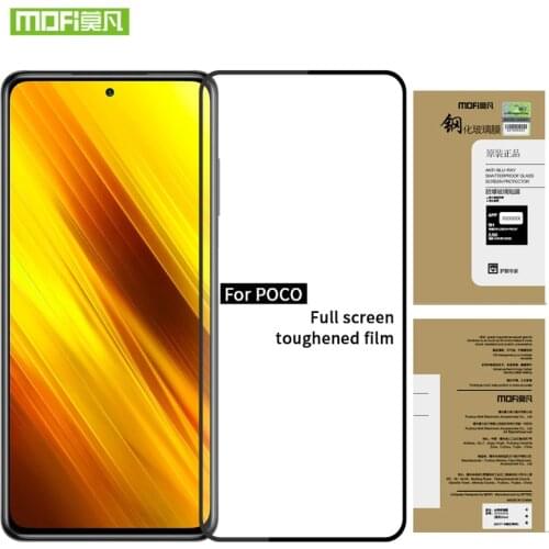 Mofi For XIAOMI MI POCO X3 NFC Screen Protector Tempered Glass For XIAOMI MI POCO X2 Protective Glass Film Screen Protector