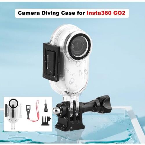 Diving Protective Case for Insta360 GO2 Swimming Diving Surfing Compression Explosion-proof HD Waterproof Shell Accessories