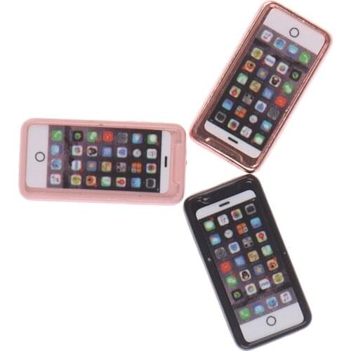 1/12 Dollhouse Miniature Accessories Mini Resign Mobile Phone Model Simulation Toy for Doll House Decoration