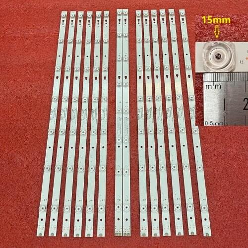 New 14 PCS/set LED Backlight strip for POLAROID MHDV5533-U4 JVC LT-55C550 LED55D08B-ZC14CG-02 LED55D07A-ZC14CG-02 30355008225