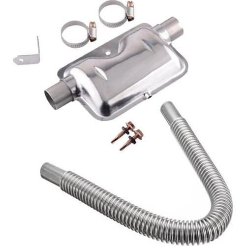 60cm/120cm Stainless Steel Exhaust Hose 25mm Diameter Exhaust Crude Oil Parking Heater With Cuffer And Clip High Qaulity