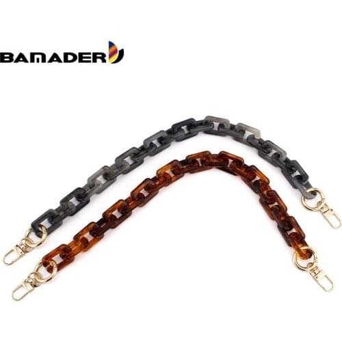 Acrylic Bag Strap BAMADER Detachable Replacement Shoulder Bag Strap Acrylic Resin Chain Luxury Bag Belt Strap for Women Handbags