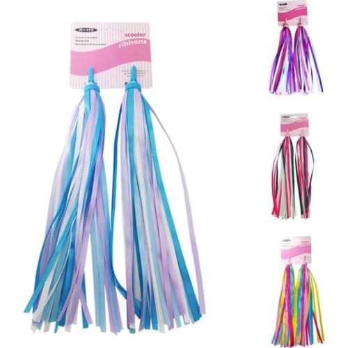 Girls Boys Scooter Handgrip Accessories Colorful Streamers Kids Bike Handlebar Streamers Colorful Ribbons Tassel