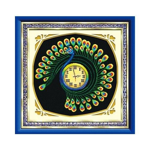 5d cube diamond painting peacock love diamond paste embroidery cross stitch watches rhinestone pictures clock wedding decoration