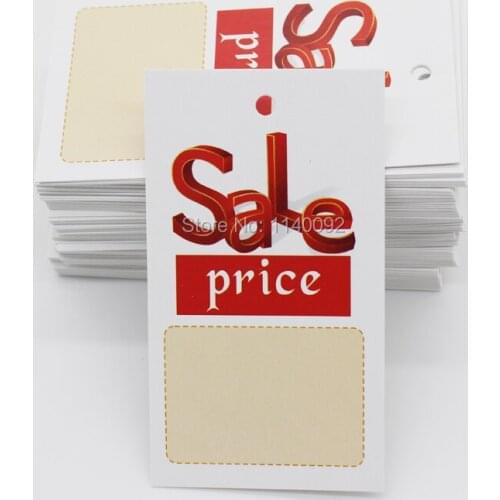 Free shipping sale price tag/blank tag/clothing paper tag/custom garment printed label/clothing label/gift tag 200 pcs a lot