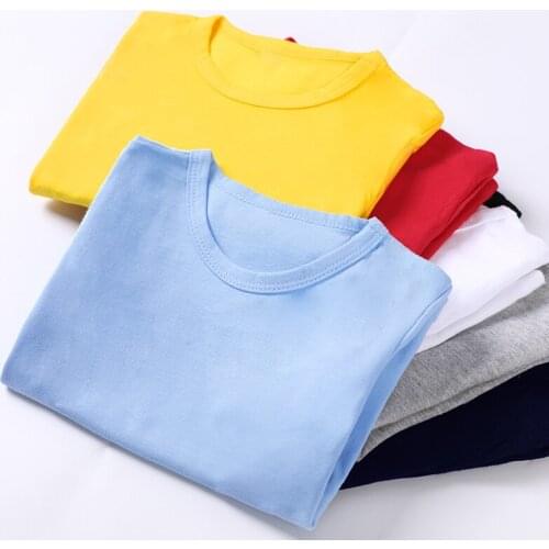 Baby Kids clothes boys and girls t-shirts winter solid colid underwear basic tshirts o-neck long sleeve kids clothes tops tees