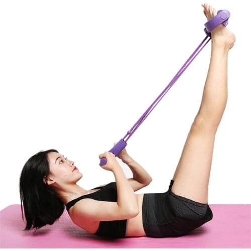 4 Tube Resistance Bands Latex Fitness Gum Pedal Sit-up Pull RopeExerciser Expander Elastic Bands Yoga equipment Pilates Workout