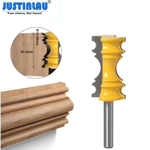 8mm Shank European Style Crown Milling Cutter Woodworking Waistline Cutter Handrail Cutter Woodworking Cutter Tool