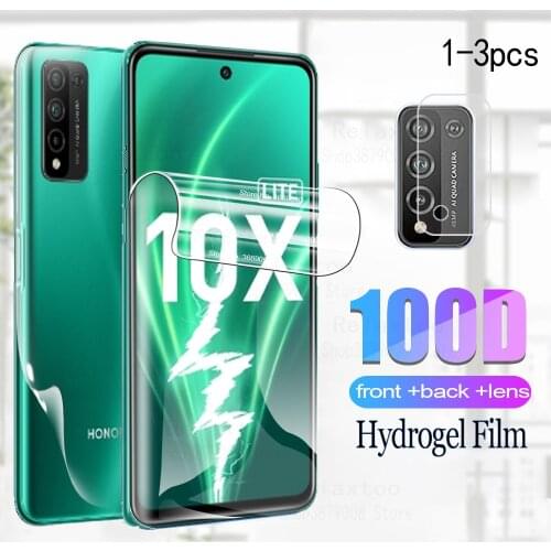Honor 10x lite front back hydrogel film for huawei honor 10x lite screen protector for xonep 10 x light honor10xlite glass films