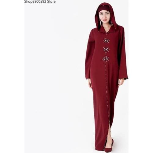 Robe Musulman Djellaba Femme Eid Kaftan Dubai Abaya Turkey Hijab Muslim Dress Ramadan Caftan Islamic Clothing Abayas For Women