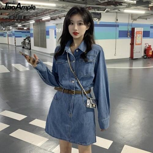 Модные джинсовые платья JiaoAmple China At AliExpress