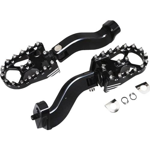 Rear Passenger Footpeg Mounting Kit With Cross Country Footpegs For Harley Touring Street Glide FLHX 93-17
