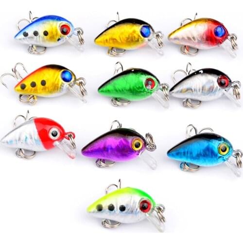 Rock 2.6cm Lure Bait Mini 1.6G Plastic Bait Fishing Tackle Wobblers Pike Fishing Lure Set Crankbait Hard Artificial Baits