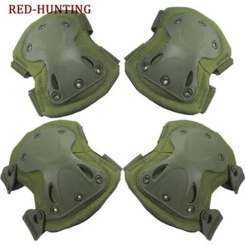 NEW Hunting Shooting Pads Tactical paintball protection knee pads & elbow pads set Sports Safety Protective Pads Protector Gear