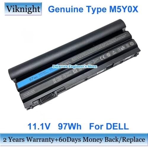 Original M5Y0X 97Wh Battery For Dell Latitude E5520 E6420 ATG E5530 E5420 E6520 T54FJ X57F1 NHXVW PRRRF 312-1163 Laptop Battery