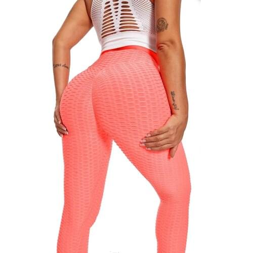 Peach Hip Jacquard Bubble Pants Yoga Pants Thickened Seamless High Waist Hip Sports Tight Hip lifting Running Fast Dry Breathabl