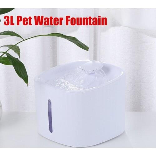3L Automatic Cat Water Fountain LED Electric Mute Water Feeder Dog Pet Drinker Bowl Pet Drinking Dispenser Auto Feeder