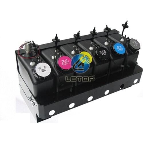 Ciss Ink Tank of 6 colors uv ink tank system CMYK+varnish+white