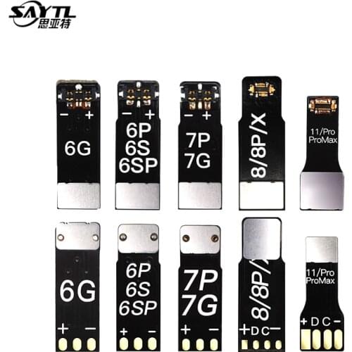 SAYTL 5pcs power Welding Test Tool Connector for iPhone 6 6S 7 8 X 11/Pro/MAX Power Supply Cable Boot Line Mobile Phone Repair