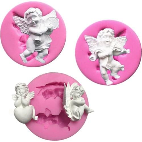 Little Angel Series Silicone Mould Fondant Cake Mould Chocolate Fudge Tool M030/M034/M051