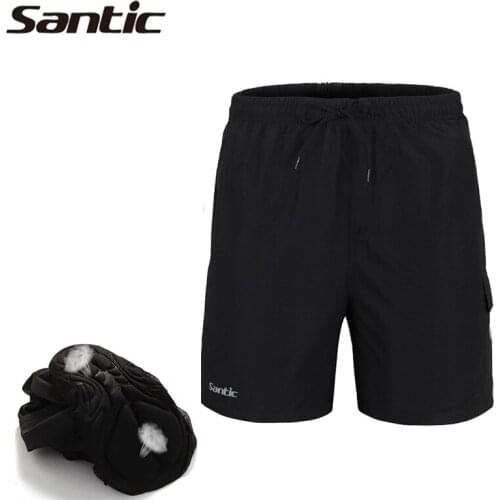 Santic MTB Road Mens Cycling Loose Shorts Mountain Bike/Bicycle Leisure Baggy 3D Padded Thickening Sports Cycle Wear 7 Sizes
